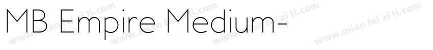 MB Empire Medium字体转换